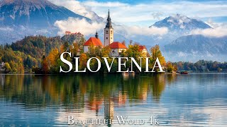 FLYING OVER SLOVENIA (4K UHD) - Scenic Relaxation Film with Calming Music - 4K Video UltraHD