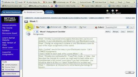 Linking Within Blackboard