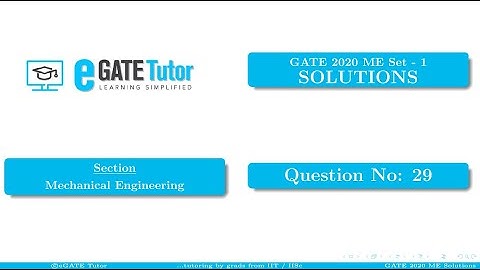 GATE 2020 ME Solutions || The 2 kg block shown in the figure (top view) rests on smooth...|| Q39