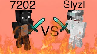 SLYZL vs 7202 (minecraft newwind fight) ((among us))