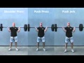 Crossfit  shoulder presspush presspush jerk tripanel