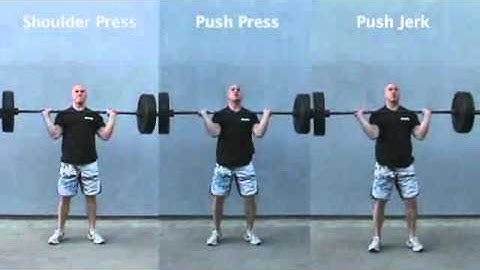 CrossFit - Shoulder Press/Push Press/Push Jerk tri-panel