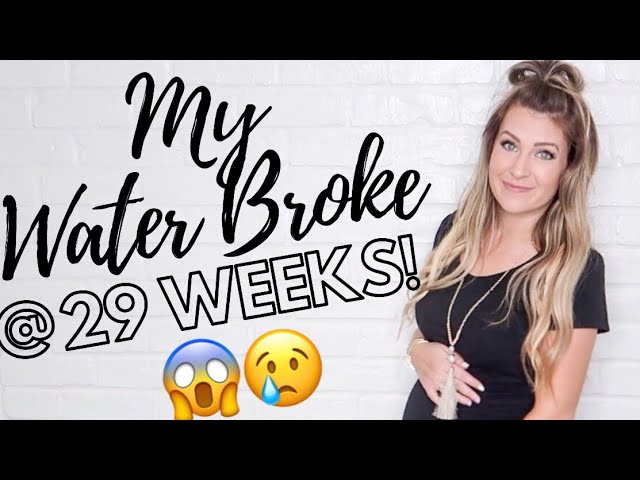 MY WATER BROKE LIVE!  29 WEEK MIRACLE BABY LABOR AND DELIVERY