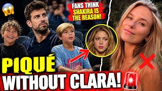 Piqué Appears With His Sons... But Where Was Clara Chía? Fans Think Shakira Is the Reason! 💔