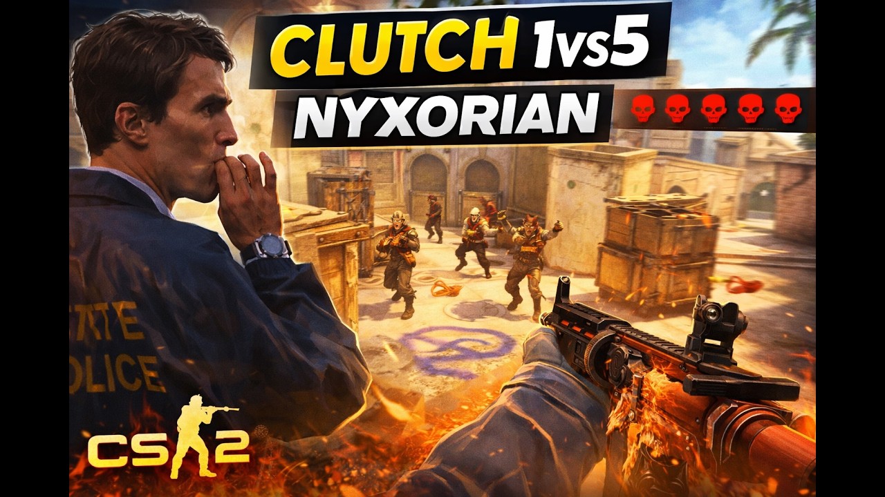 CS2 Mirage: Insane 1v5 Clutch by Nyxorian - YouTube