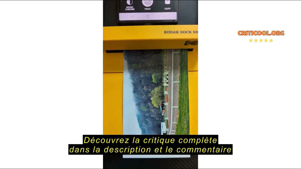 Avis sur la KODAK Printer Dock Plus Era Yellow 4x6