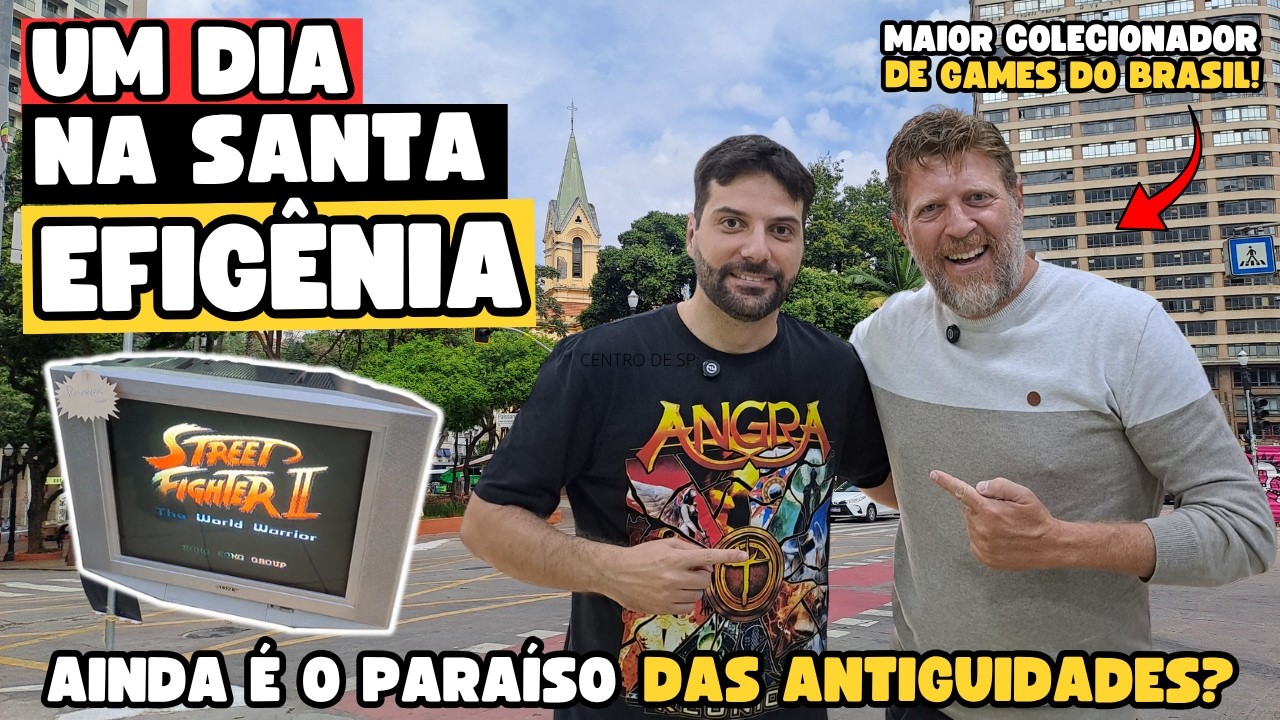 UM DIA NA SANTA EFIGÊNIA: Games Raros, Maior Colecionador Do Brasil E Super Nintendo no Lixo!