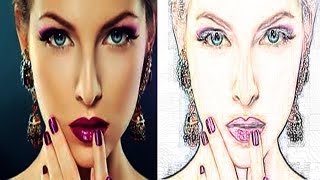 Easy way to convert a Photo into Color Sketch in Photoshop ( in Tamil with ESubs ) screenshot 4