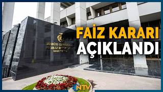 Son Dakika: Merkez Bankası Faiz Kararını Açıkladı | NTV