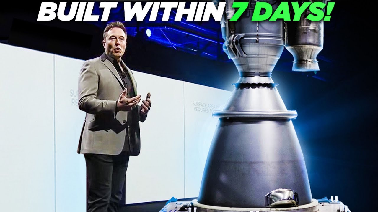 ⁣Elon Musk Built This Insane New Raptor Engine In Just 7 Days!