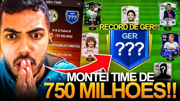 TODOS OS PRIMES! 😱 TIMAÇO DE 430 MILHÕES DE COINS 🤑  R10, GINOLA PRIME &  ZICO 🤯🔥- FC MOBILE 2024 