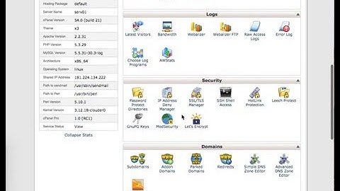 Installing a Free LetsEncrypt SSL Certificate through cPanel