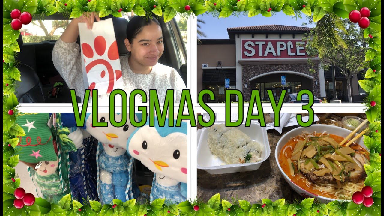 VLOGMAS DAY 3: Run Errands With Me & all the good food - YouTube