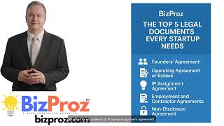 BizProz - bizproz.com - The Top 5 Legal Documents Every Startup Needs