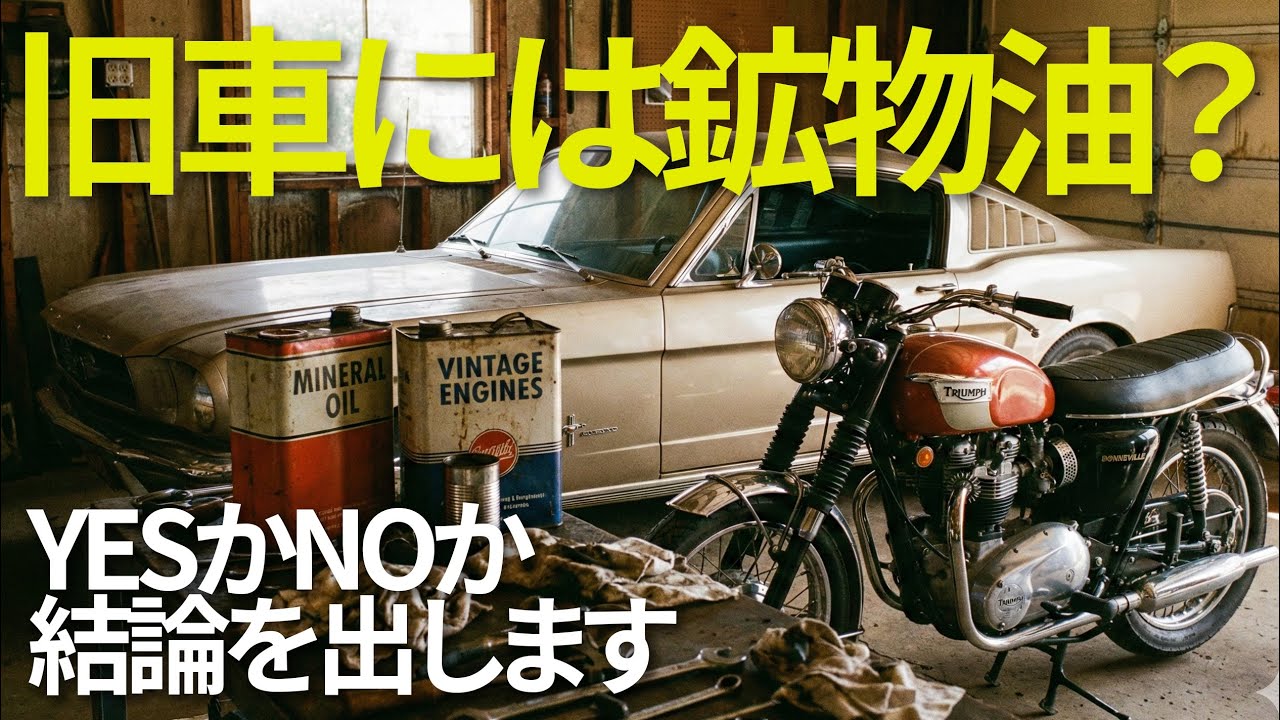 「古い車・バイク」には鉱物油が良い？YESかノーか論争に結論