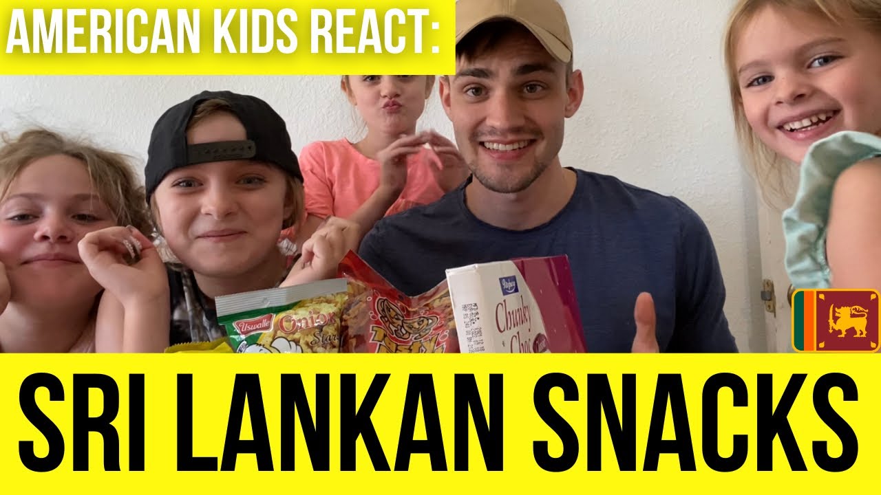 American Kids react to Sri Lankan snacks 😬😋