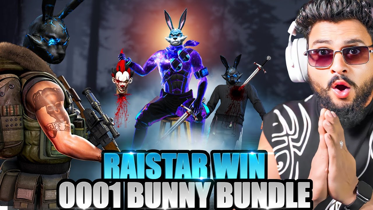 RAISTAR WIN 001 BUNNY BUNDLE 😱 BIGGEST LIVE STEAMER 💀Raistar Vs V Badge Player आजा 1 Vs 50 में !!