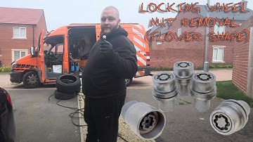 LOCKING WHEEL NUT REMOVAL (FLOWER SHAPE & SPINNING COLLAR) AUDI A3