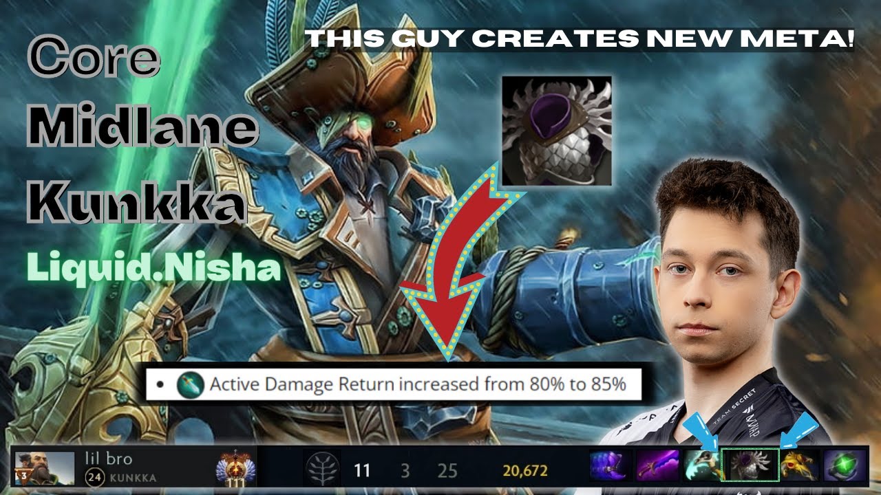 NEW Kunkka ITEM BUILD from NISHA : BLADE MAIL????