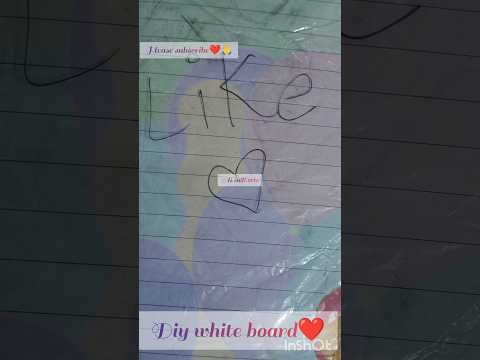 Diy white board❤#trendingshorts#diycrafts#asaifiarts......
