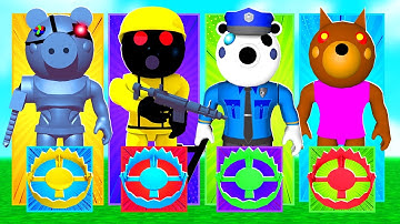 ROBLOX PIGGY RANDOM SKIN & TRAP CHALLENGE! (Part 4)