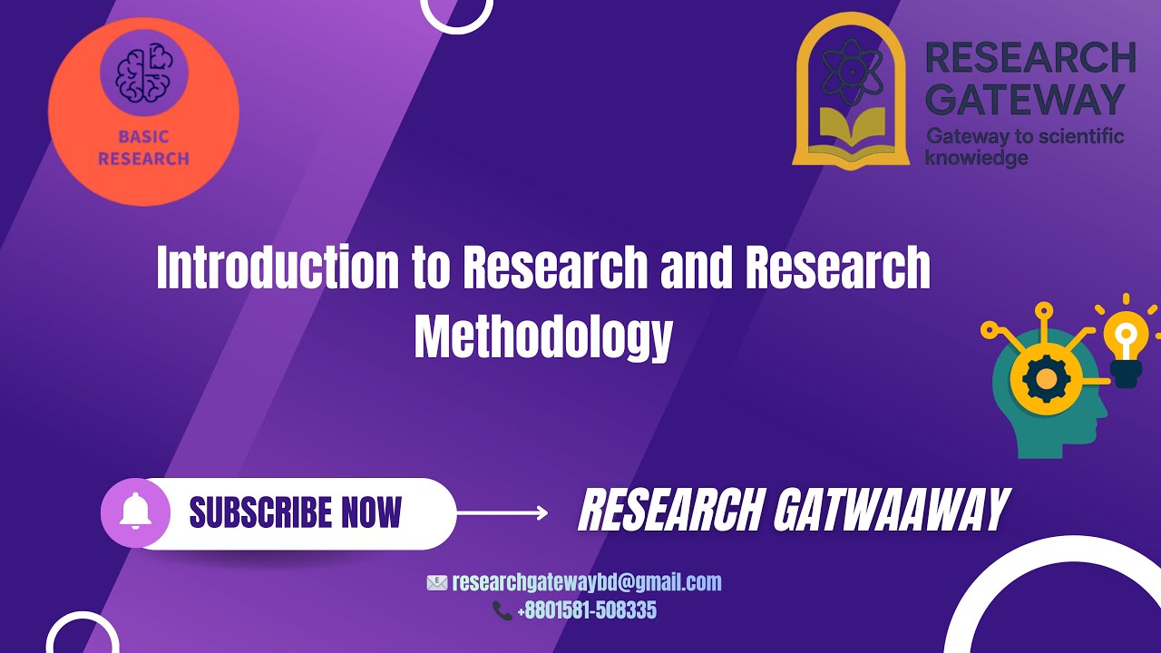Introduction to Research and Research Methodology 2025|| Research Gateway Free Course
