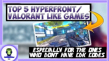 Top 5 Hyper Front like games for Android/iOS in 2022 | Valorant Like High Quality Graphic Games