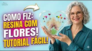 Como Eternizar Memórias: Orquídea e Flores em Resina. #resina