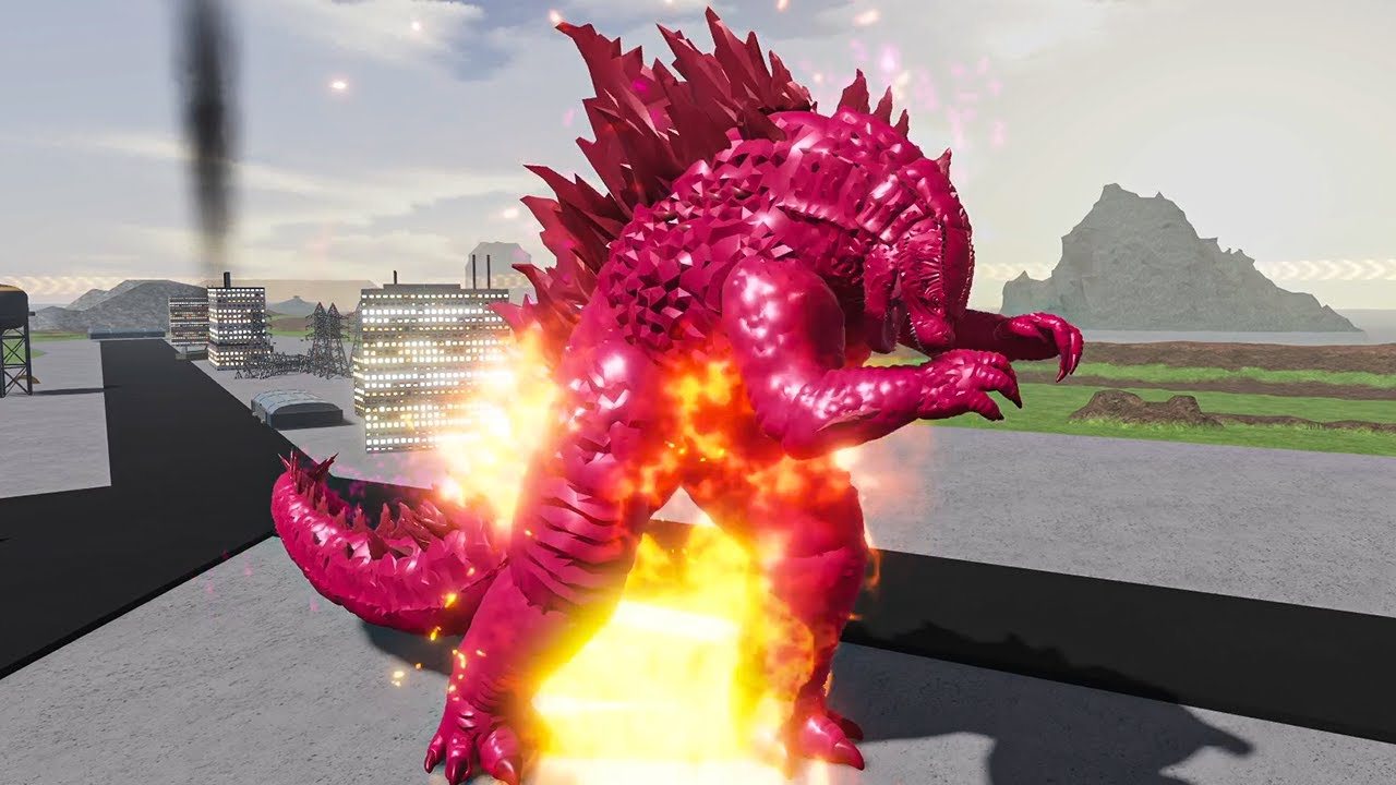 PLAYING AS EVOLVED GODZILLA 2024 (RUBY GODZILLA ) Age Of Titans - Roblox Gameplay 