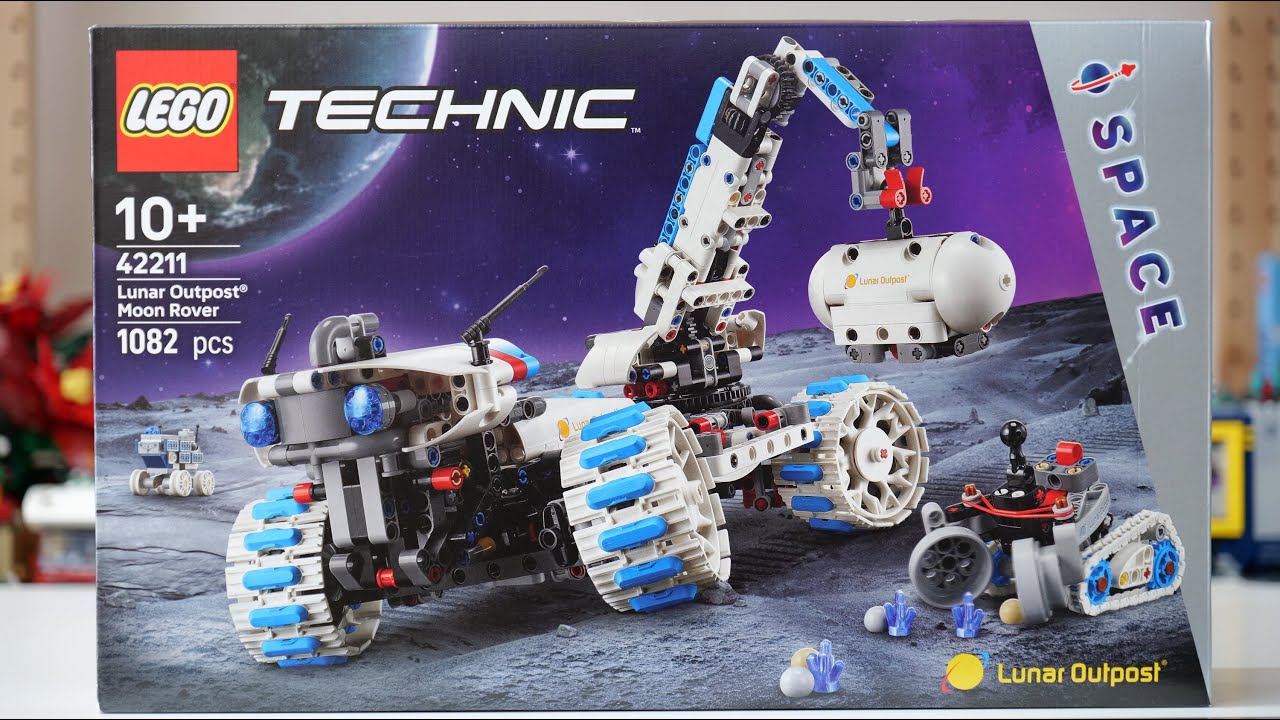 LEGO Technic 42211 Lunar Outpost Moon Rover Speed Build - YouTube