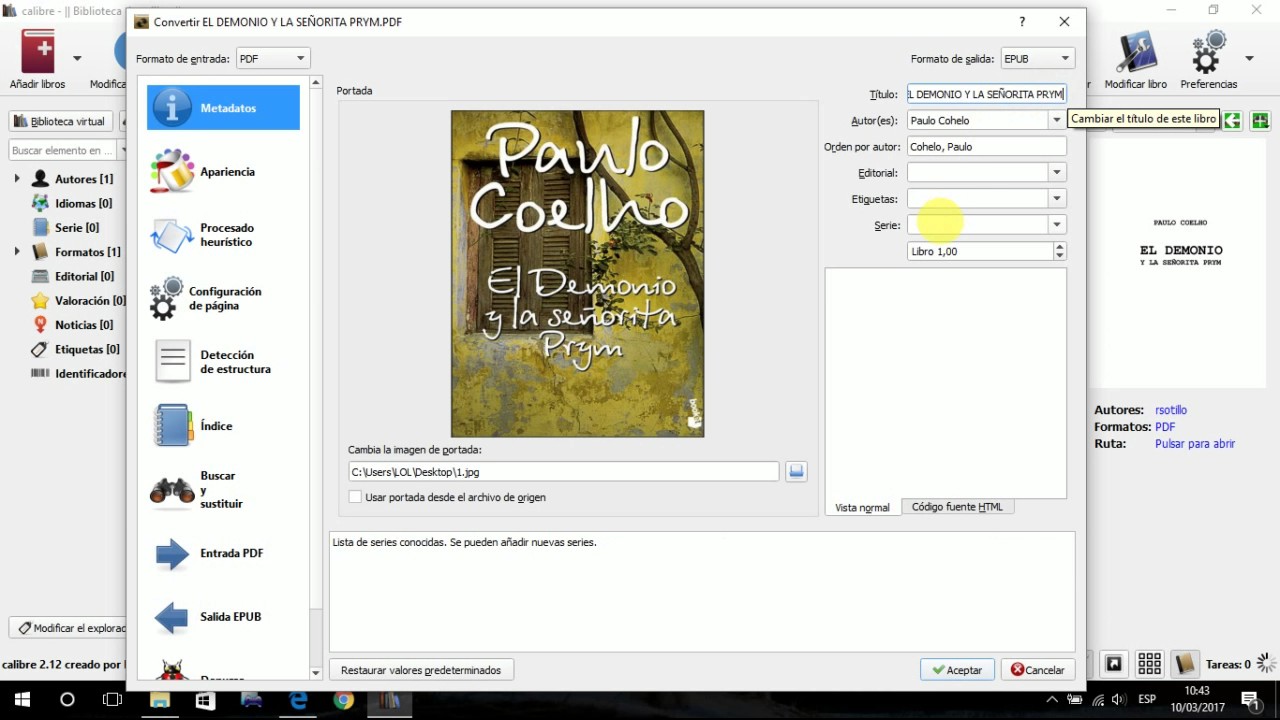 Convertir archivos pdf a epub youtube
