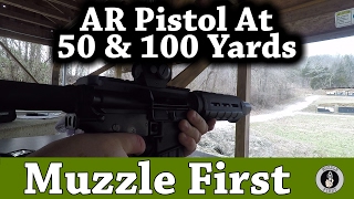 Marauder AR15 Pistol At 50 And 100 Yards