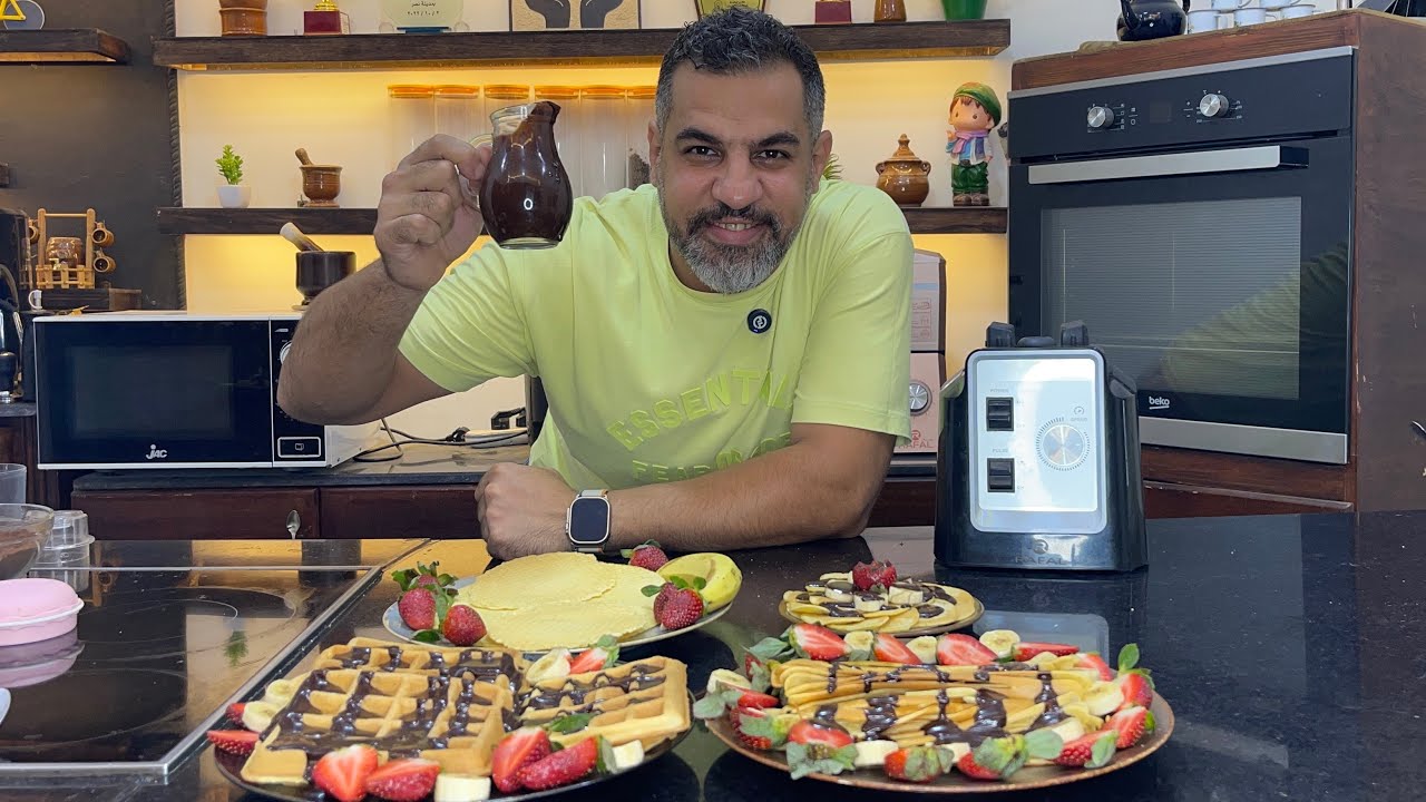 طريقه عمل الوافل والفريسكا وألبان كيك 