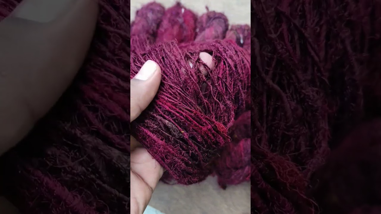 Recycled Sari Silk Yarn, Fine Quality, 8 colours 