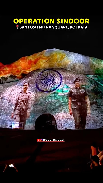 Santosh Mitra Square KOLKATA DURGA PUJA 2025 Theme Operation Sindoor #operationsindoor #durgapuja