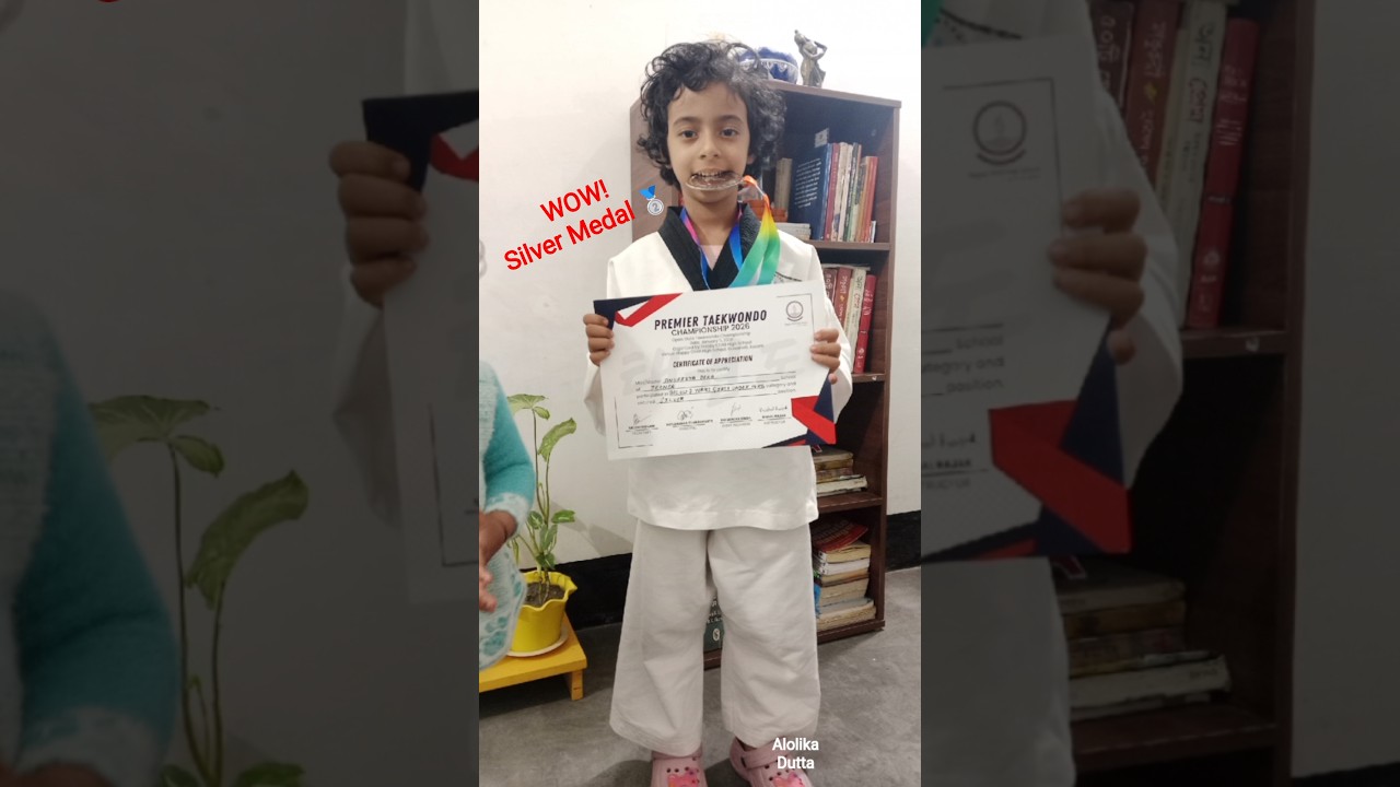 WOW! 😀 Anupriya got Silver Medal 🥋🥈