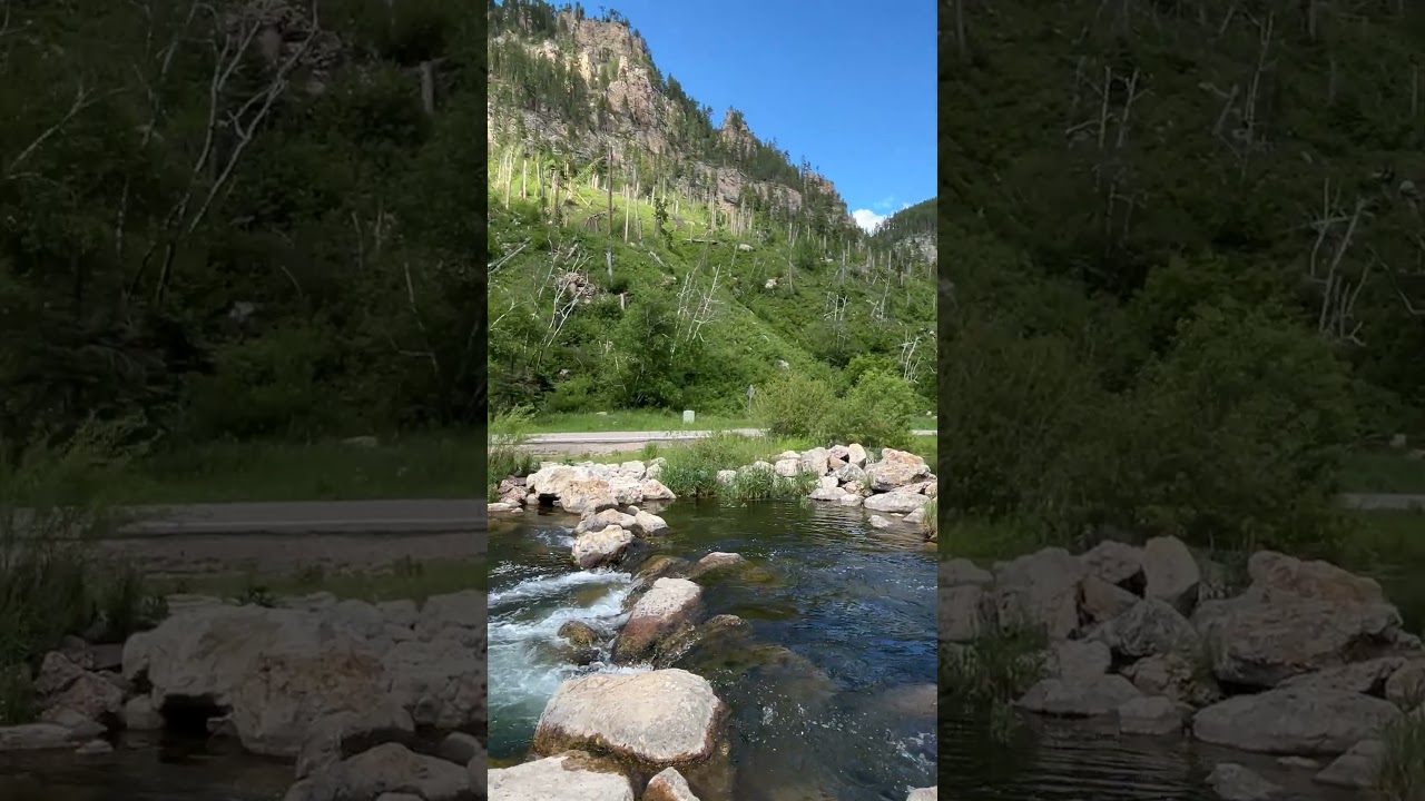 Beautiful waterfalls in Spearfish Canyon