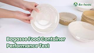Bagasse Food Container Quality Test | Heat Resistance, Strength & Lid Fit Performance