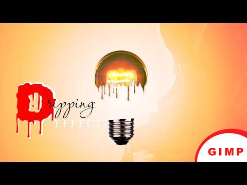 Dripping Effect | Color Effect | Text Effect : 3 in 1 GIMP Tutorial