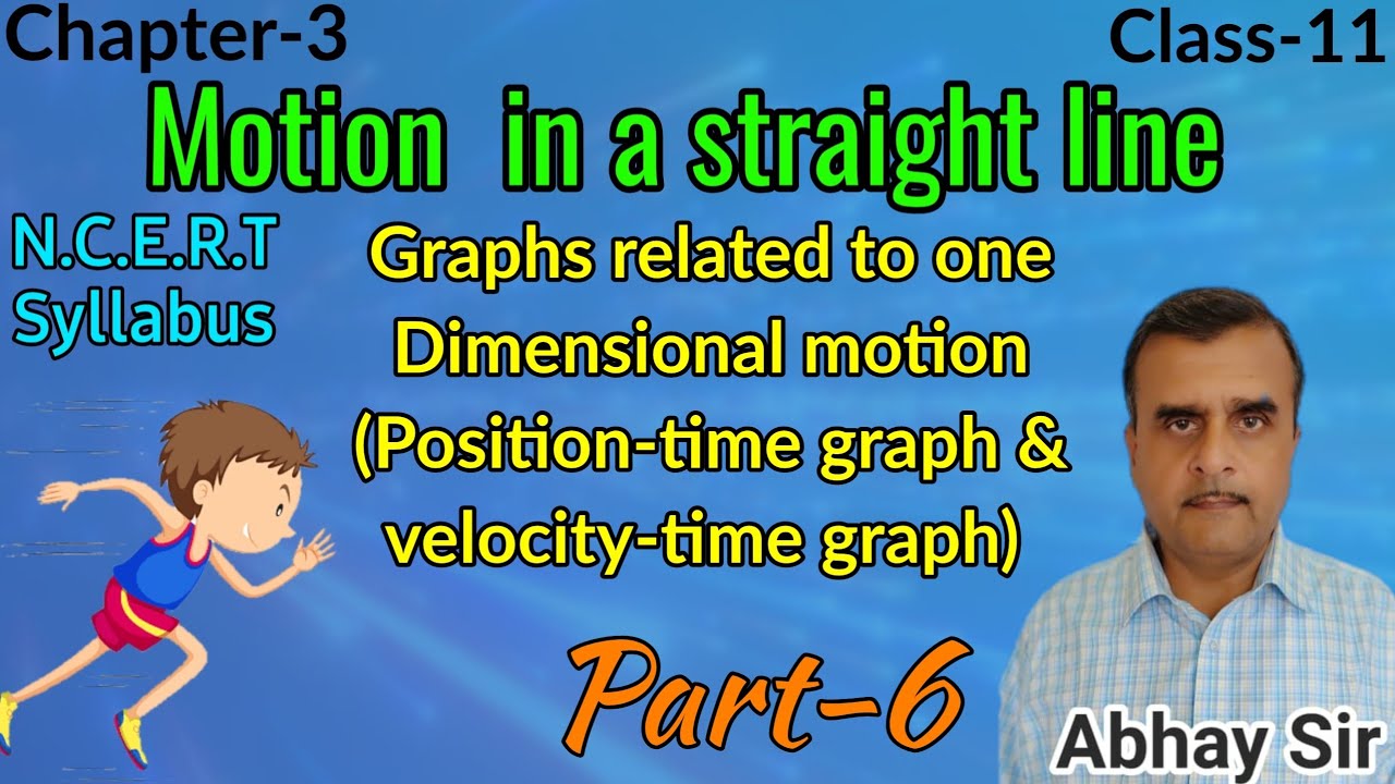 Graphs related to one Dimensional motion (Position-time graph & velocity-time graph), 11th PHY, Ch.3