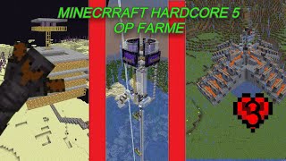 Minecraft hardcore S3 EP3 idag laver vi en masse OP farme (raid farm 668 K items i timen)