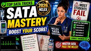 Top 50 SATA Questions 2026 | Most Tricky Nclex Questions #2026  #education #study #explore #fyp