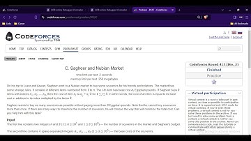 C. Sagheer and Nubian Market | LeetCode | Codeforces | Cp | Binary search | Programing | DSA