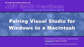 .NET MAUI 00H - Pairing Visual Studio for Windows to a Macintosh