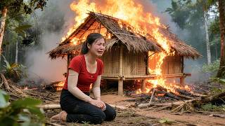 60 Days Alone Building a Dream Home After Her Bamboo House Burned Down | Vy Building Farm