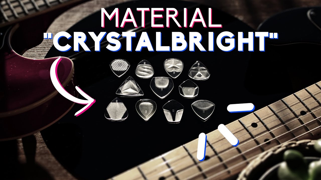 CRYSTALBRIGHT GUITAR PICKS - Unveil Brilliance. Brighter tones, maximum durability, bend resistance.