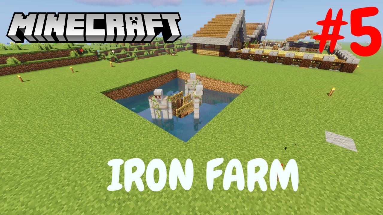 I MADE OP IRON FARM IN MY SURVIVAL WORLD | MINECARFT SURVIVAL #5 - YouTube