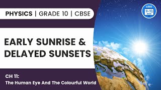 Refraction: Early Sunrise & Delayed Sunsets | The Human Eye & The Colorful World | Class 10 Physics