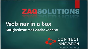 Adobe Connect - Webinar In a Box  - by Connect Innovation