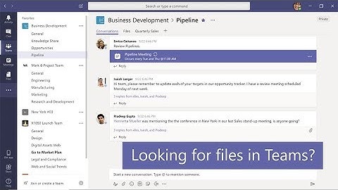 How to find and filter files in Microsoft Teams
